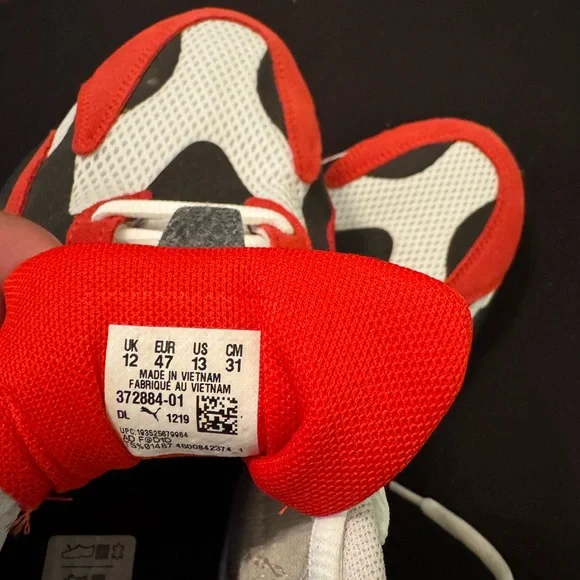 Puma Red and White Running Shoes - Picture 4 of 6